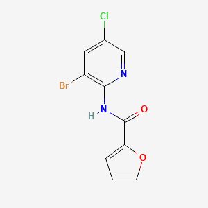 molecular formula C10H6BrClN2O2 B2840308 N-(3-bromo-5-chloropyridin-2-yl)furan-2-carboxamide CAS No. 866137-04-4
