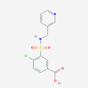 4-chloro-3-(pyridin-3-ylmethylsulfamoyl)benzoic Acid