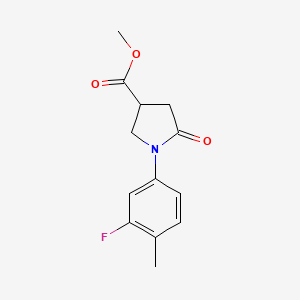 Methyl 1-(3-fluoro-4-methylphenyl)-5-oxopyrrolidine-3-carboxylate