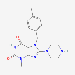 3-Methyl-7-(4-methyl-benzyl)-8-piperazin-1-yl-3,7-dihydro-purine-2,6-dione