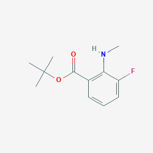 molecular formula C12H16FNO2 B2840398 Tert-butyl 3-fluoro-2-(methylamino)benzoate CAS No. 2248298-04-4