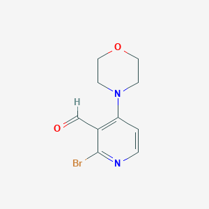 molecular formula C10H11BrN2O2 B2840467 2-bromo-4-(morpholin-4-yl)pyridine-3-carbaldehyde CAS No. 2411283-91-3