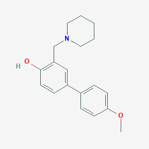 4-Biphenylol, 4'-methoxy-3-(piperidinomethyl)-