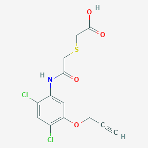 2-[2-(2,4-Dichloro-5-prop-2-ynoxyanilino)-2-oxoethyl]sulfanylacetic acid