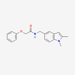 molecular formula C19H20N2O2 B2840570 N-[(1,2-dimethylindol-5-yl)methyl]-2-phenoxyacetamide CAS No. 852137-61-2