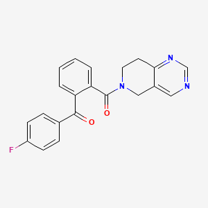 (7,8-dihydropyrido[4,3-d]pyrimidin-6(5H)-yl)(2-(4-fluorobenzoyl)phenyl)methanone