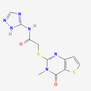 N-(cyclohexylmethyl)-5-({4-[(3-methylbenzoyl)amino]phenoxy}methyl)isoxazole-3-carboxamide