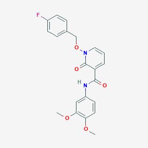N-(3,4-dimethoxyphenyl)-1-[(4-fluorophenyl)methoxy]-2-oxopyridine-3-carboxamide