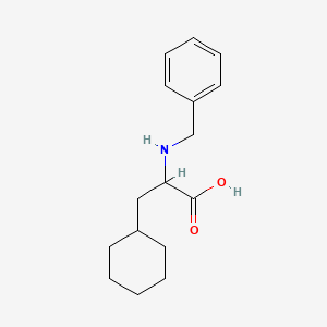 molecular formula C16H23NO2 B2840598 2-(Benzylamino)-3-cyclohexylpropanoic acid CAS No. 1500431-39-9