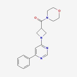 Morpholino(1-(6-phenylpyrimidin-4-yl)azetidin-3-yl)methanone