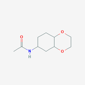 molecular formula C10H17NO3 B2840639 N-(octahydro-1,4-benzodioxin-6-yl)acetamide CAS No. 1902897-63-5