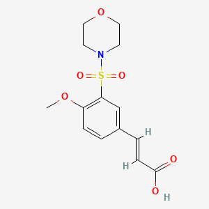 (2E)-3-[4-Methoxy-3-(morpholin-4-ylsulfonyl)phenyl]acrylic acid