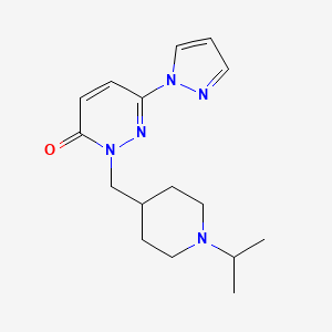 2-{[1-(propan-2-yl)piperidin-4-yl]methyl}-6-(1H-pyrazol-1-yl)-2,3-dihydropyridazin-3-one