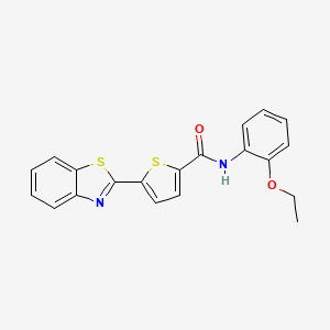 molecular formula C20H16N2O2S2 B2840686 5-(1,3-benzothiazol-2-yl)-N-(2-ethoxyphenyl)thiophene-2-carboxamide CAS No. 942034-38-0