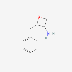 molecular formula C10H13NO B2840713 2-Benzyloxetan-3-amine CAS No. 2413883-15-3
