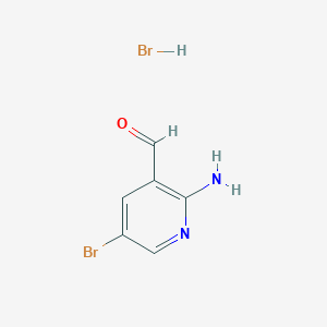 molecular formula C6H6Br2N2O B2840728 2-氨基-5-溴烟酸醛盐酸盐 CAS No. 709650-48-6