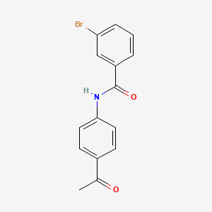 molecular formula C15H12BrNO2 B2840745 N-(4-acetylphenyl)-3-bromobenzamide CAS No. 333355-27-4