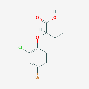 molecular formula C10H10BrClO3 B2840817 2-(4-Bromo-2-chlorophenoxy)butanoic acid CAS No. 861507-54-2