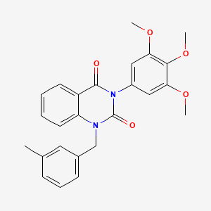 1-(3-methylbenzyl)-3-(3,4,5-trimethoxyphenyl)quinazoline-2,4(1H,3H)-dione