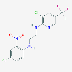 N~1~-(4-chloro-2-nitrophenyl)-N~2~-[3-chloro-5-(trifluoromethyl)-2-pyridinyl]-1,2-ethanediamine