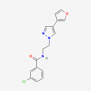 3-chloro-N-(2-(4-(furan-3-yl)-1H-pyrazol-1-yl)ethyl)benzamide