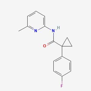 1-(4-fluorophenyl)-N-(6-methylpyridin-2-yl)cyclopropanecarboxamide