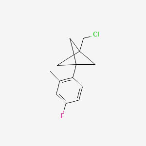 1-(Chloromethyl)-3-(4-fluoro-2-methylphenyl)bicyclo[1.1.1]pentane