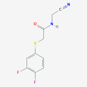 N-(cyanomethyl)-2-[(3,4-difluorophenyl)sulfanyl]acetamide