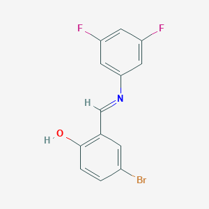 4-bromo-2-{(E)-[(3,5-difluorophenyl)imino]methyl}phenol