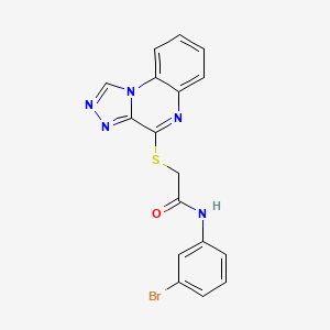 molecular formula C17H12BrN5OS B2840971 N-(3-bromophenyl)-2-{[1,2,4]triazolo[4,3-a]quinoxalin-4-ylsulfanyl}acetamide CAS No. 1251559-91-7