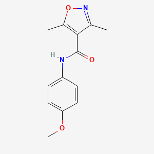 N-(4-methoxyphenyl)-3,5-dimethyl-1,2-oxazole-4-carboxamide