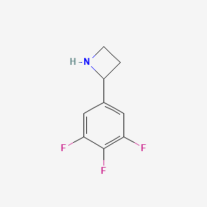 molecular formula C9H8F3N B2840980 2-(3,4,5-Trifluorophenyl)azetidine CAS No. 1270412-77-5