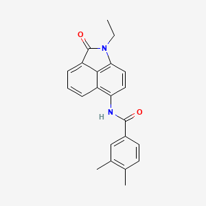 N-(1-ethyl-2-oxo-1,2-dihydrobenzo[cd]indol-6-yl)-3,4-dimethylbenzamide