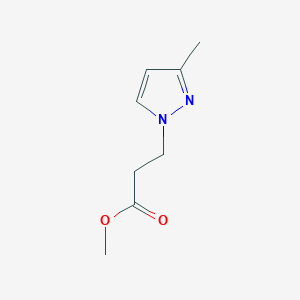 molecular formula C8H12N2O2 B2840985 methyl 3-(3-methyl-1H-pyrazol-1-yl)propanoate CAS No. 371118-71-7