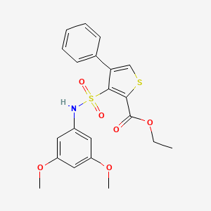 Ethyl 3-[(3,5-dimethoxyphenyl)sulfamoyl]-4-phenylthiophene-2-carboxylate