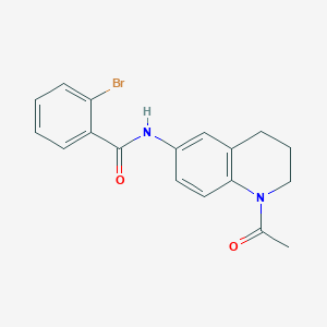 molecular formula C18H17BrN2O2 B2840995 N-(1-acetyl-1,2,3,4-tetrahydroquinolin-6-yl)-2-bromobenzamide CAS No. 1005298-15-6
