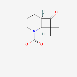 molecular formula C14H23NO3 B2841021 tert-butyl (1S,6R)-8,8-dimethyl-7-oxo-2-azabicyclo[4.2.0]octane-2-carboxylate CAS No. 2059917-59-6