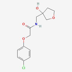 molecular formula C13H16ClNO4 B2841060 2-(4-chlorophenoxy)-N-((3-hydroxytetrahydrofuran-3-yl)methyl)acetamide CAS No. 1912096-72-0