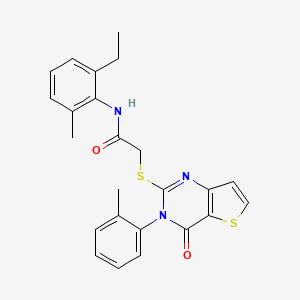 N-(2-ethyl-6-methylphenyl)-2-{[3-(2-methylphenyl)-4-oxo-3,4-dihydrothieno[3,2-d]pyrimidin-2-yl]sulfanyl}acetamide