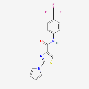 2-(1H-pyrrol-1-yl)-N-(4-(trifluoromethyl)phenyl)thiazole-4-carboxamide