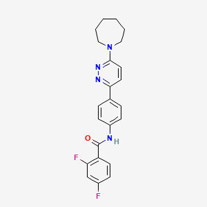 N-(4-(6-(azepan-1-yl)pyridazin-3-yl)phenyl)-2,4-difluorobenzamide