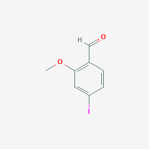 molecular formula C8H7IO2 B2841200 4-Iodo-2-methoxybenzaldehyde CAS No. 139102-37-7