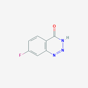 molecular formula C7H4FN3O B2841206 7-Fluoro-3,4-dihydro-1,2,3-benzotriazin-4-one CAS No. 1436850-60-0