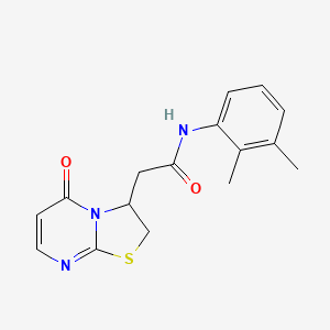 molecular formula C16H17N3O2S B2841223 N-(2,3-dimethylphenyl)-2-(5-oxo-3,5-dihydro-2H-thiazolo[3,2-a]pyrimidin-3-yl)acetamide CAS No. 946263-83-8