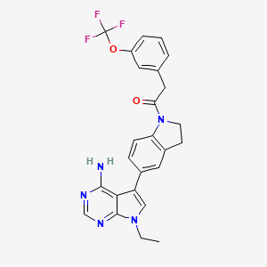 molecular formula C25H22F3N5O2 B2841284 Ripk1-IN-7 
