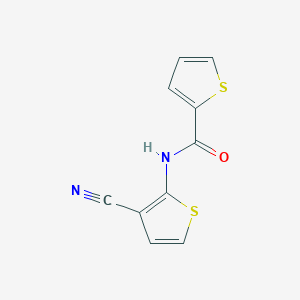 molecular formula C10H6N2OS2 B2841569 N-(3-cyanothiophen-2-yl)thiophene-2-carboxamide CAS No. 865545-78-4