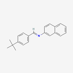 molecular formula C21H21N B2841638 N-(4-(tert-Butyl)benzylidene)naphthalen-2-amine CAS No. 292644-18-9