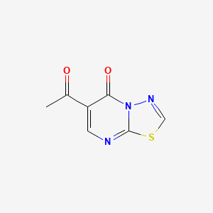 B2841667 6-acetyl-5H-[1,3,4]thiadiazolo[3,2-a]pyrimidin-5-one CAS No. 343375-14-4