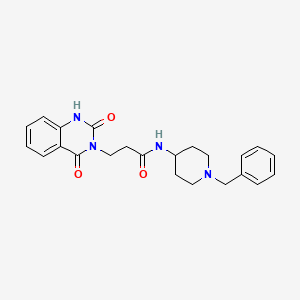 molecular formula C23H26N4O3 B2841713 N-(1-benzylpiperidin-4-yl)-3-(2-hydroxy-4-oxoquinazolin-3(4H)-yl)propanamide CAS No. 896372-39-7