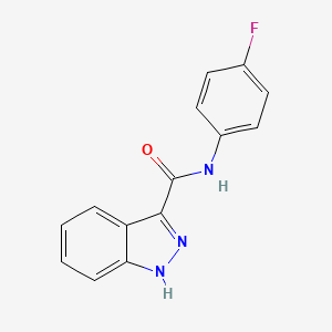 molecular formula C14H10FN3O B2841714 N-(4-fluorophenyl)-1H-indazole-3-carboxamide CAS No. 660823-00-7